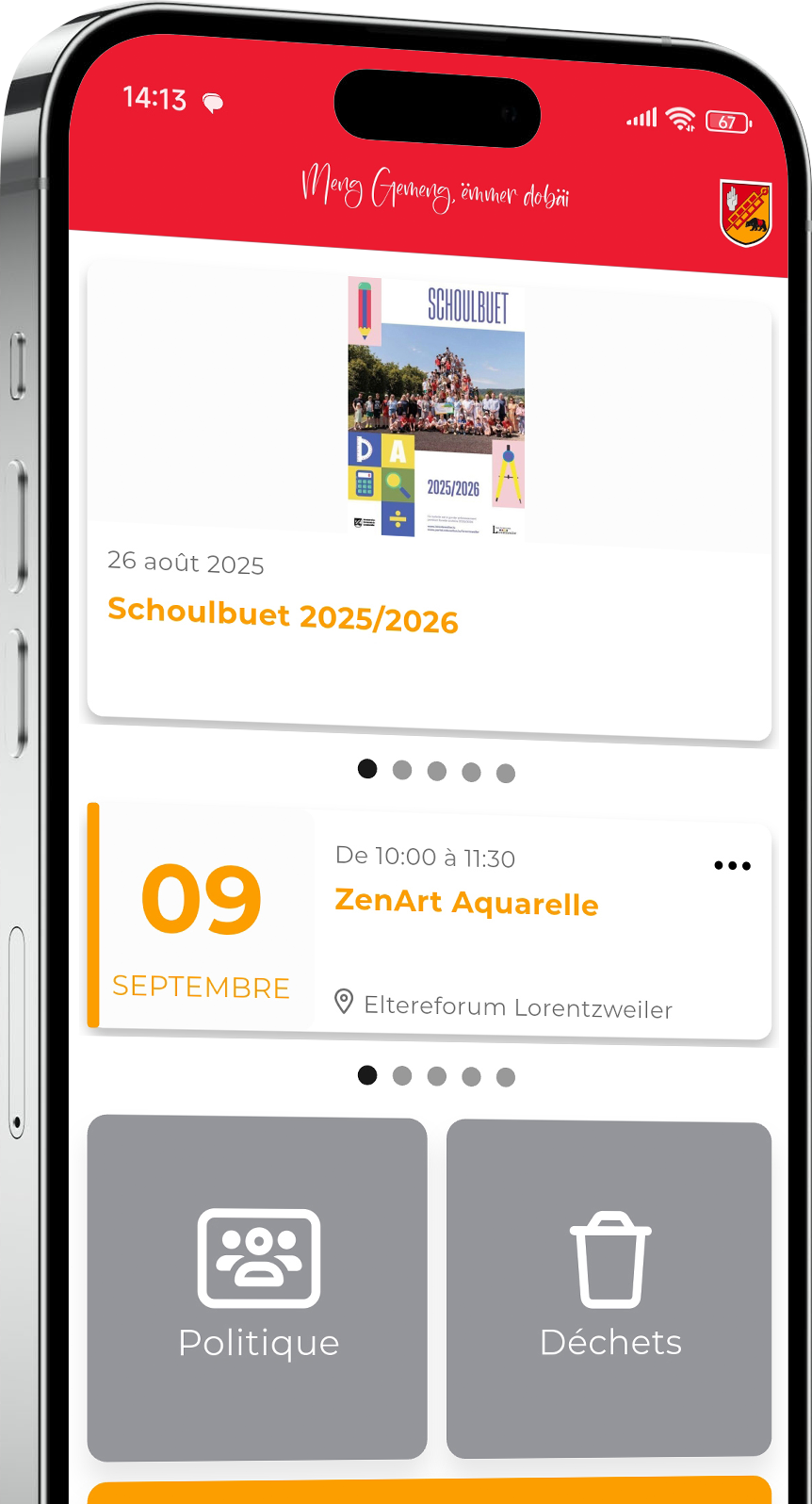 iPhone with app